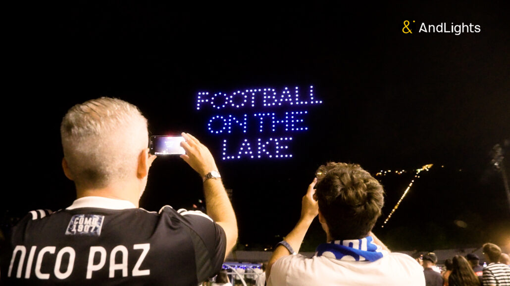 Football on the lake