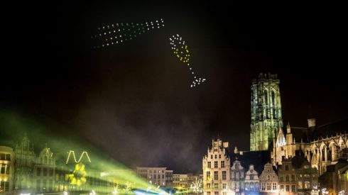 Mechelen new years eve drone show